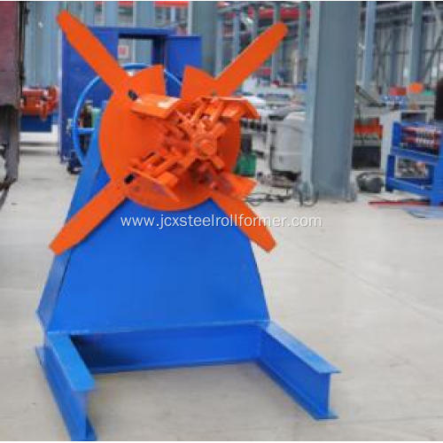 Coil hydraulic steel decoiler 5tons with loading car